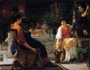 Préparations pour les Fêtes Romantiques Sir Lawrence Alma Tadema Peinture à l'huile